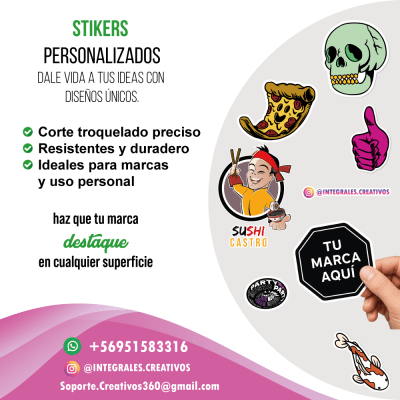 Stickers Personalizados | Pymes | Únicos