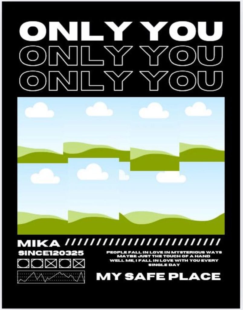 Plantilla Only You Personalizada | Collage de Fotos para Parejas y Regalos Especiales